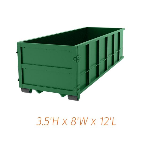 many companies offer scheduled pickups for 10-yard dumpsters, either on a weekly, bi-weekly, or monthly basis